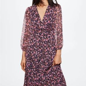 NWOT Mango Floral Midi Dress